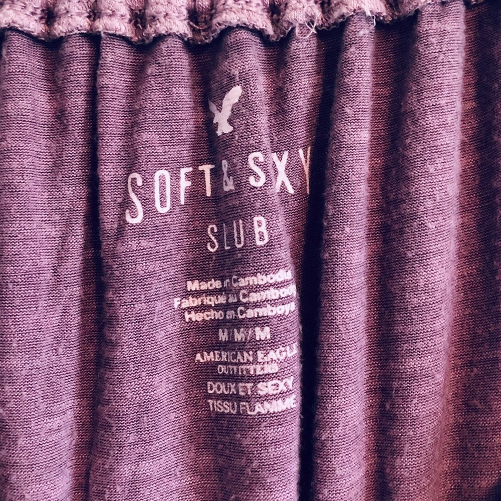 AE Soft and Sexy Slub Off-Shoulder Top - Picture 4 of 5